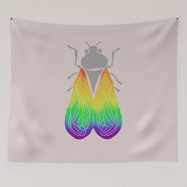 Item preview, Rainbow-Winged Cicada designed and sold by LochNestFarm.