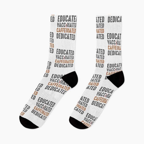 Item preview, Educated Vaccinated Caffeinated Dedicated - Funny Nurse & Doctor Coffee designed and sold by urban-design.