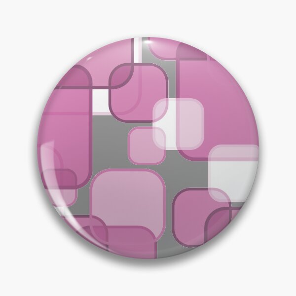 Item preview, Retro Square Bubbles - Pink and Grey designed and sold by Quooki.