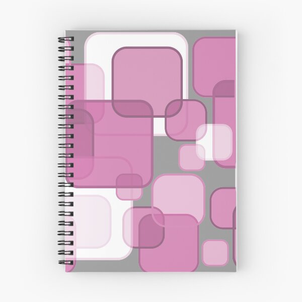 Item preview, Retro Square Bubbles - Pink and Grey designed and sold by Quooki.