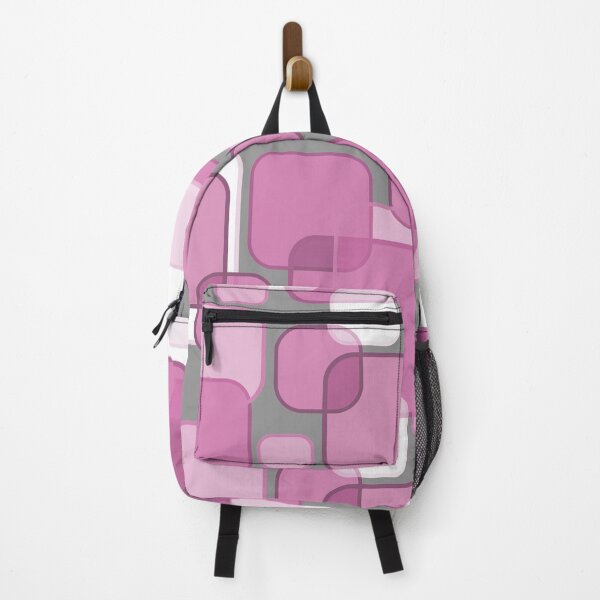 Item preview, Retro Square Bubbles - Pink and Grey designed and sold by Quooki.