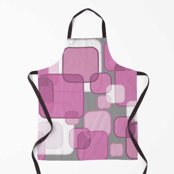 Item preview, Retro Square Bubbles - Pink and Grey designed and sold by Quooki.