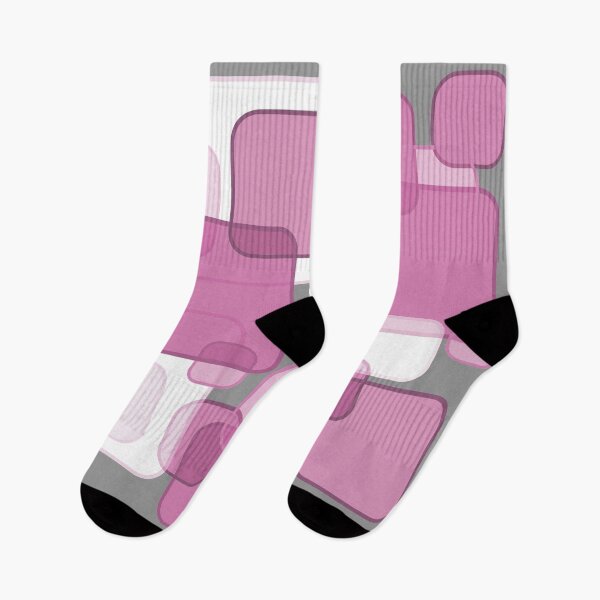 Item preview, Retro Square Bubbles - Pink and Grey designed and sold by Quooki.