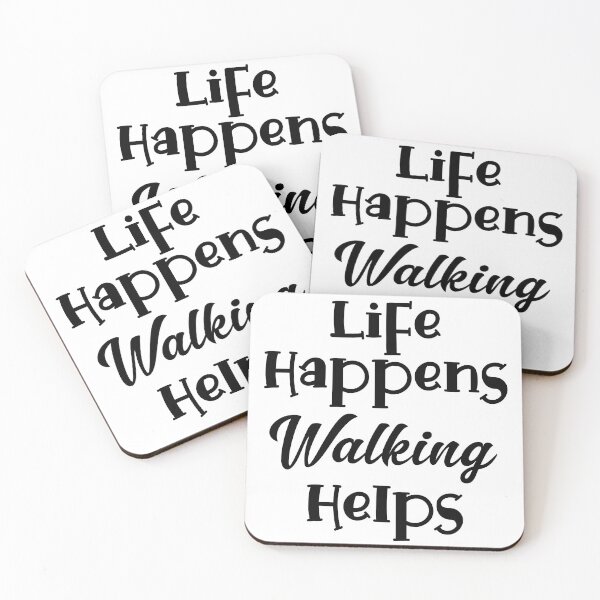 Item preview, Life Happens, Walking Helps designed and sold by LovenLaughter.