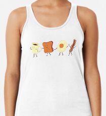 Lass uns alle gehen und frühstücken Racerback Tank Top