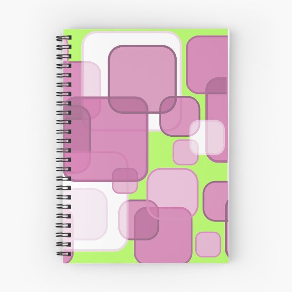 Item preview, Retro Square Bubbles - Pink and Lime designed and sold by Quooki.
