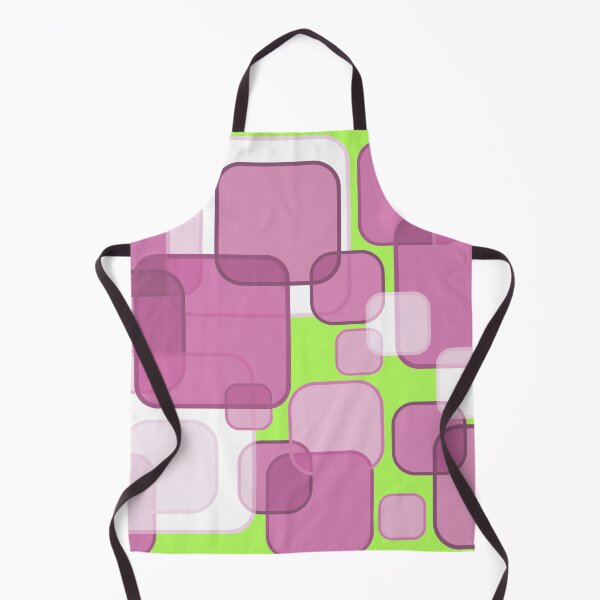 Item preview, Retro Square Bubbles - Pink and Lime designed and sold by Quooki.