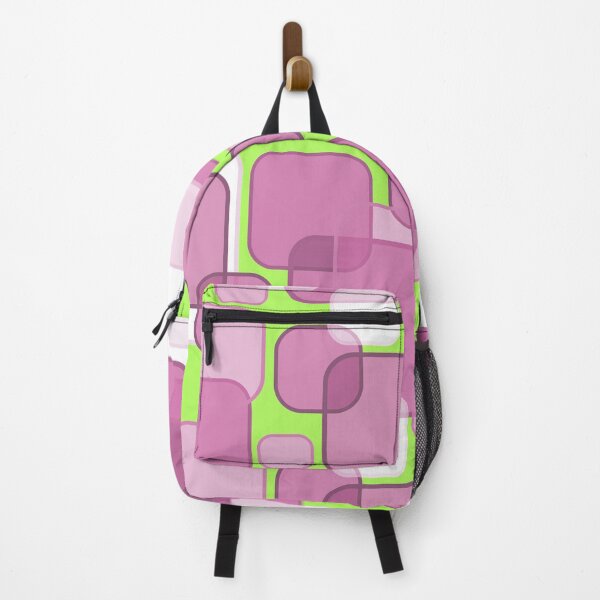 Item preview, Retro Square Bubbles - Pink and Lime designed and sold by Quooki.