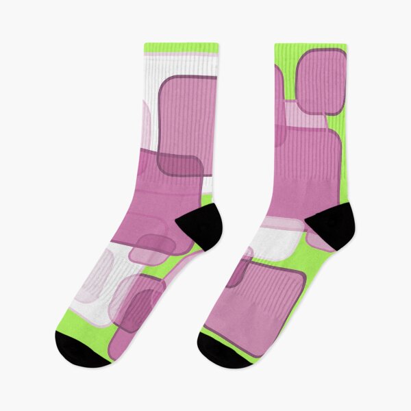 Item preview, Retro Square Bubbles - Pink and Lime designed and sold by Quooki.