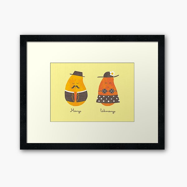 Fruit Genders Framed Art Print