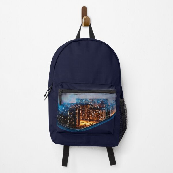 Item preview, the night city stands in an old phone with fog over it designed and sold by nataliavavilina.