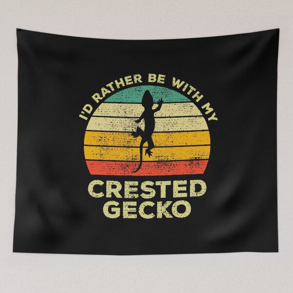 Item preview, I’d Rather Be With My Crested Gecko Vintage Gift For Gecko Owners designed and sold by JokeGysen.