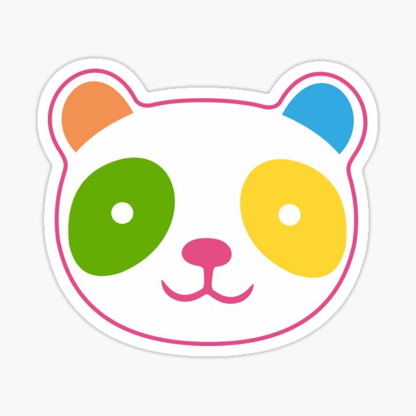 Panda Rainbow mignon Sticker