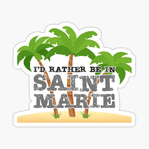 Saint Marie BBC Death in Paradise Sticker
