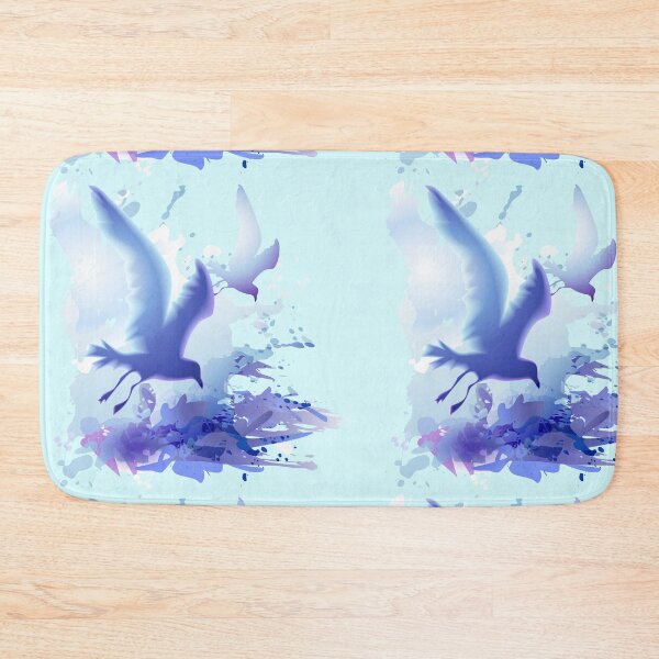Item preview, Gulls birds flying with sea ocean waves, blue sky designed and sold by Arija07.