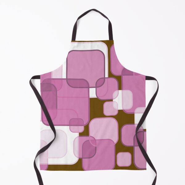 Item preview, Retro Square Bubbles - Pink and Brown designed and sold by Quooki.