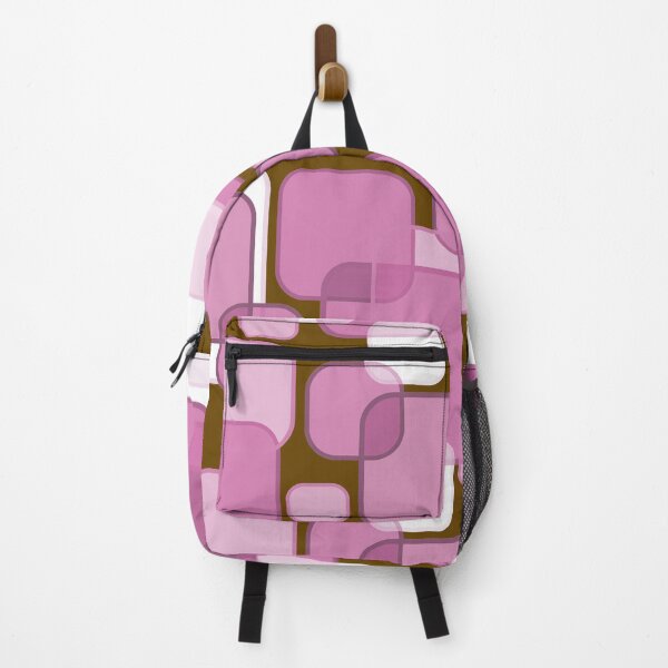 Item preview, Retro Square Bubbles - Pink and Brown designed and sold by Quooki.