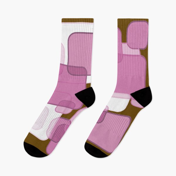 Item preview, Retro Square Bubbles - Pink and Brown designed and sold by Quooki.
