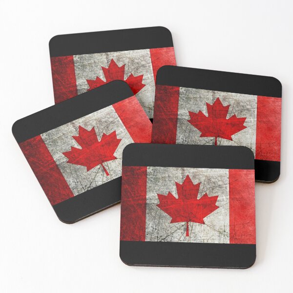 Item preview,  A distressed canadian flag of canada designed and sold by gut2000.