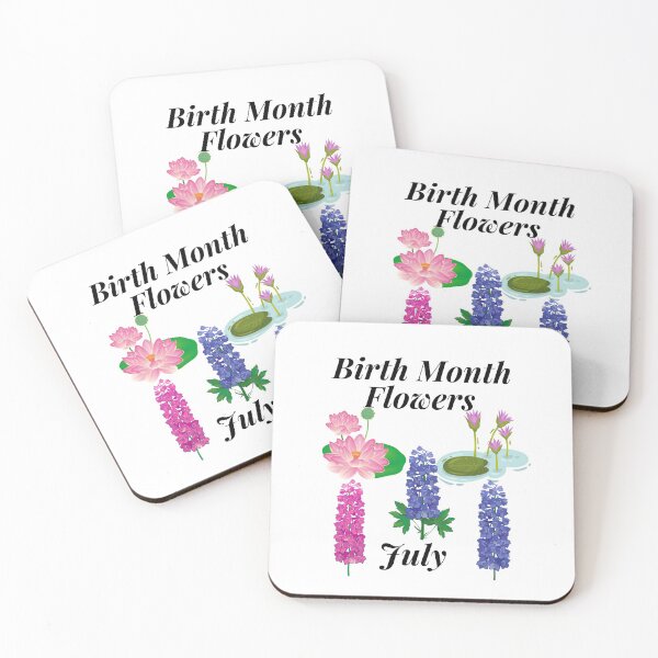 Item preview, Birth Month Flowers July. designed and sold by MacjarrGems.