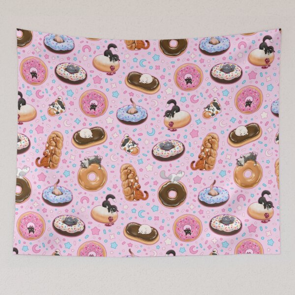 Aperçu de l'œuvre Donut Kitty Dreamscape créée et vendue par yvesaffection.