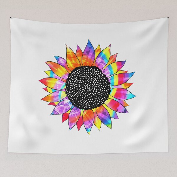 Item preview, Tie Dye Sunflower - Colorful Rainbow Sunflower designed and sold by MisPuHoney.