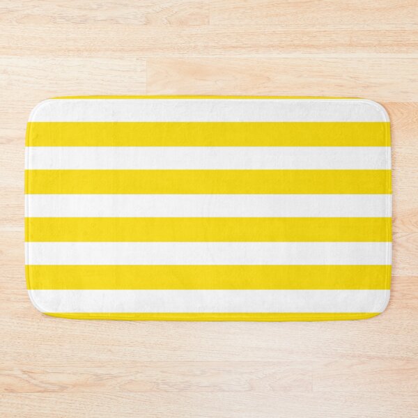 Item preview, Yellow White Wide horizontal Stripes designed and sold by Feeling Artsy.