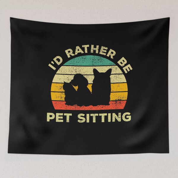 Item preview, I’d Rather Be Pet Sitting Vintage Gift For Pet Sitters designed and sold by JokeGysen.