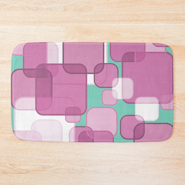 Item preview, Retro Square Bubbles - Pink and Teal designed and sold by Quooki.