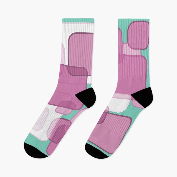 Item preview, Retro Square Bubbles - Pink and Teal designed and sold by Quooki.