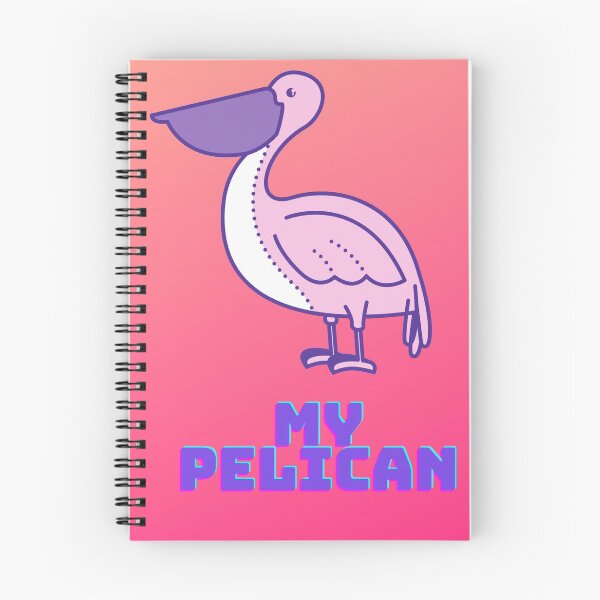 Item preview, My Pelican in Pinkish background with Big Beaks  designed and sold by ThamaraiSelvi.