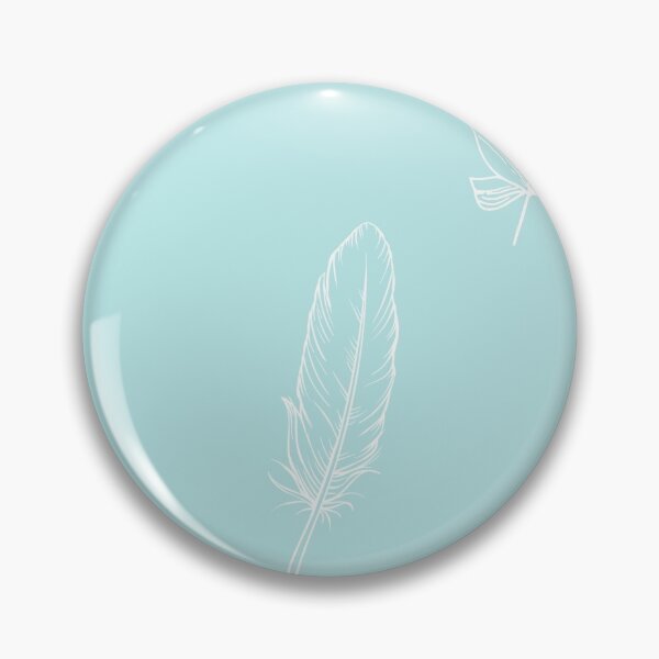 Item preview, Light teal feather pattern aesthetic  designed and sold by TheWaterBirds.
