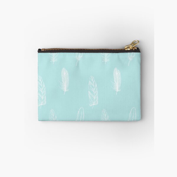 Item preview, Light teal feather pattern aesthetic  designed and sold by TheWaterBirds.