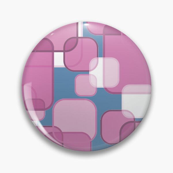 Item preview, Retro Square Bubbles - Pink and Blue designed and sold by Quooki.