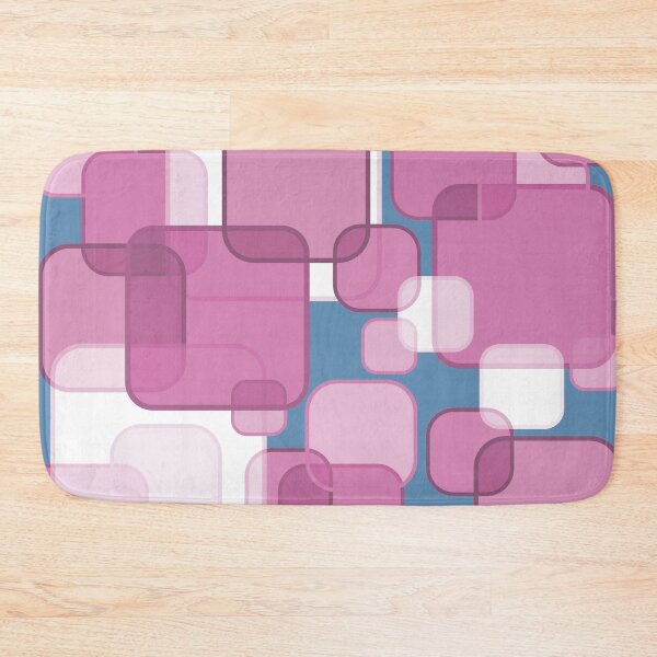 Item preview, Retro Square Bubbles - Pink and Blue designed and sold by Quooki.