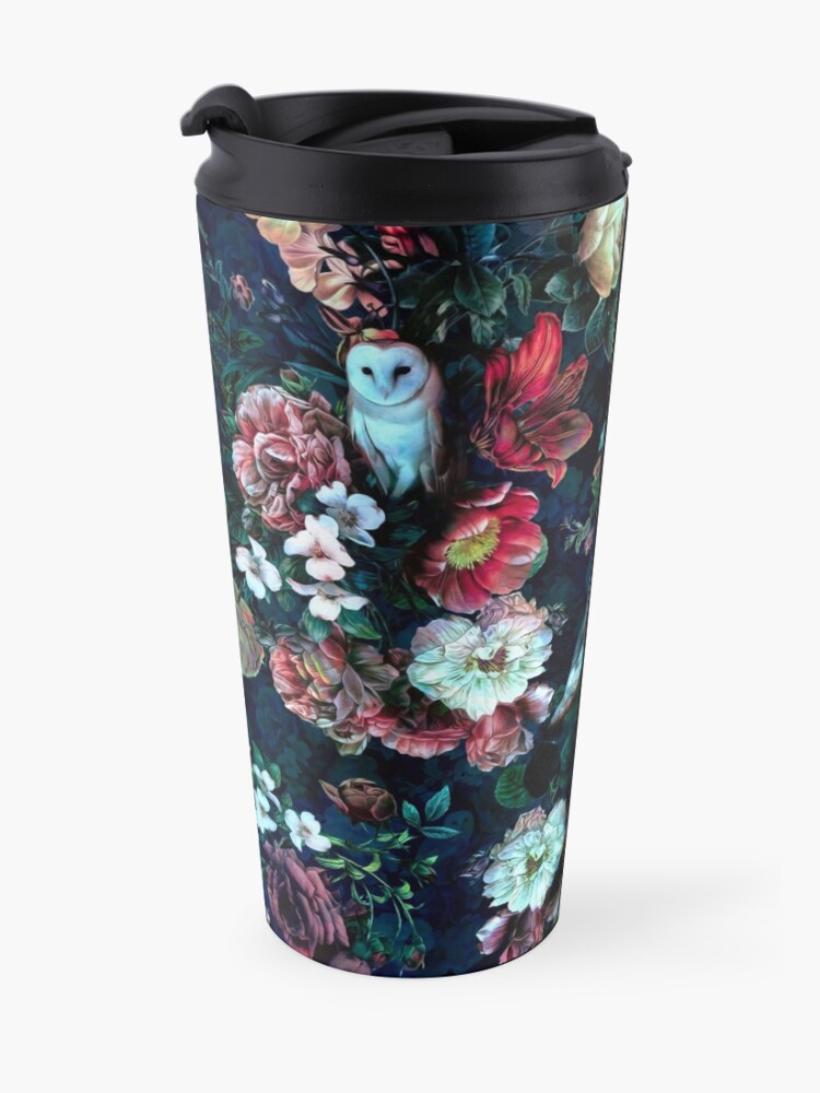Alternate view of Night Garden Owls Travel Coffee Mug
