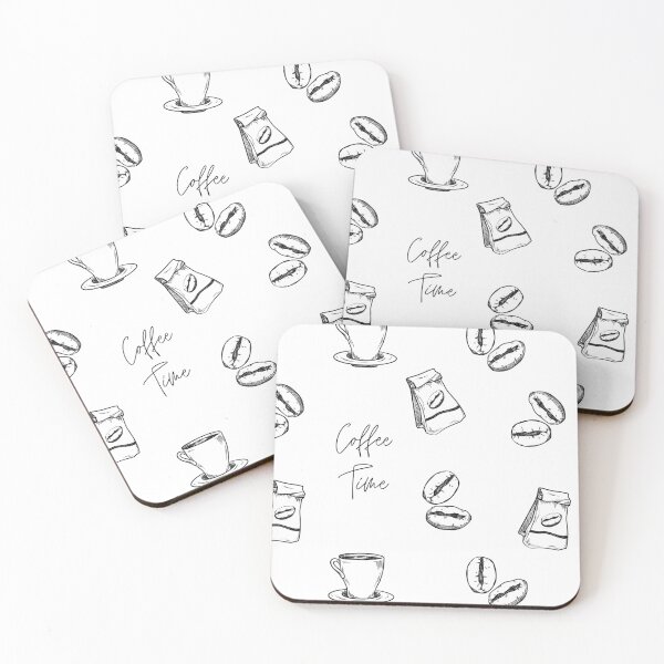 Item preview, Coffee Prints Pattern Design designed and sold by happyshopg.
