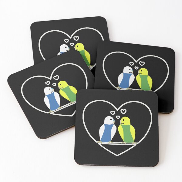 Item preview, Budgies in love, blue-green designed and sold by Cevetan.