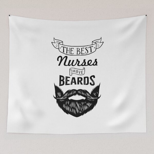 Item preview, The Best Nurses Have Beards designed and sold by chulitad.