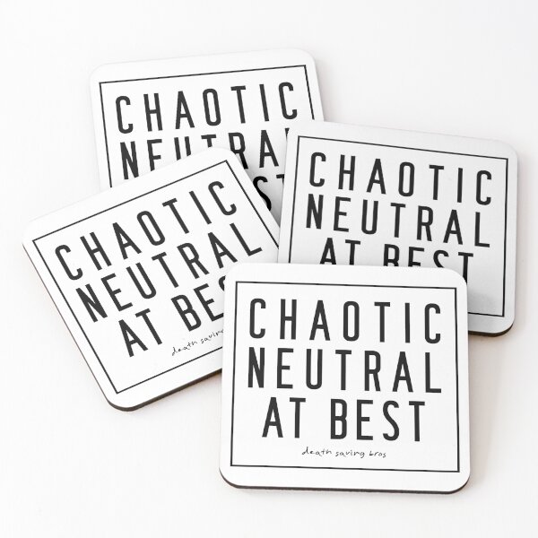 Item preview, Chaotic Neutral at Best - Death Saving Bros Tag designed and sold by deathsavingbros.