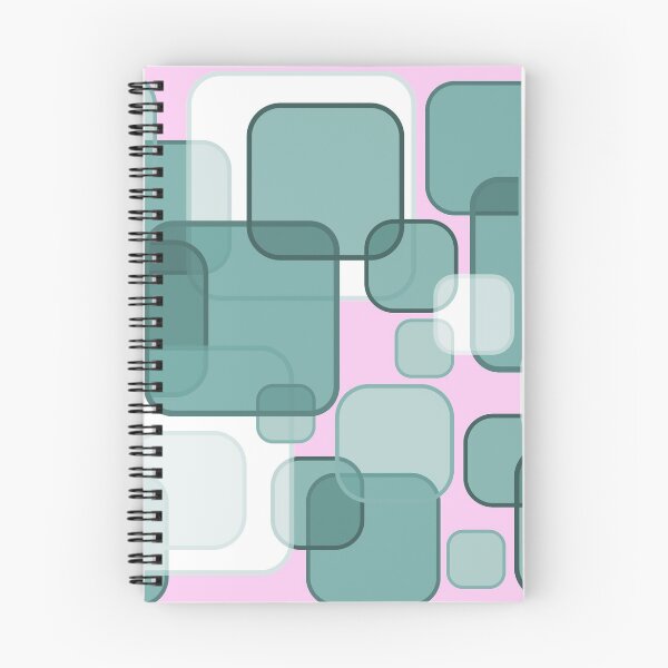 Item preview, Retro Square Bubbles - Teal and Pink designed and sold by Quooki.