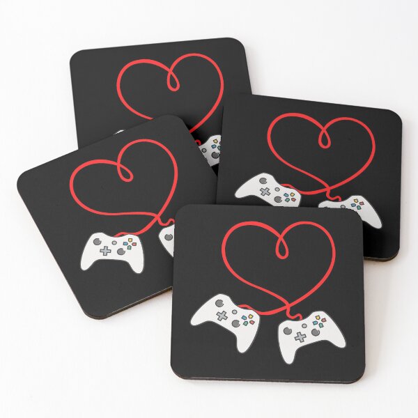 Item preview, Gaming Valentines Day Controllers Heartstring Gamer Couple Gift designed and sold by Easyas.