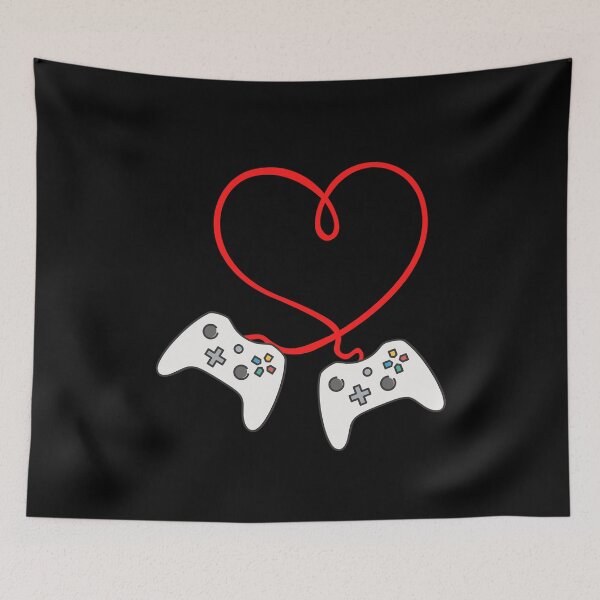 Item preview, Gaming Valentines Day Controllers Heartstring Gamer Couple Gift designed and sold by Easyas.