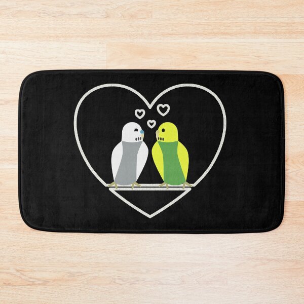 Item preview, Budgies in love, gray-green designed and sold by Cevetan.
