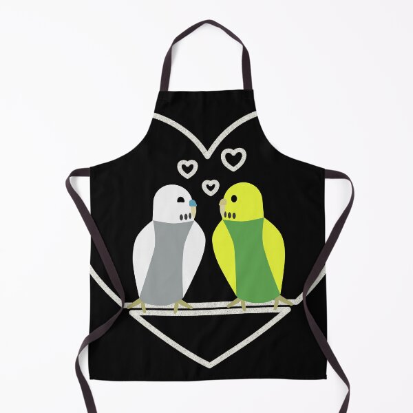 Item preview, Budgies in love, gray-green designed and sold by Cevetan.