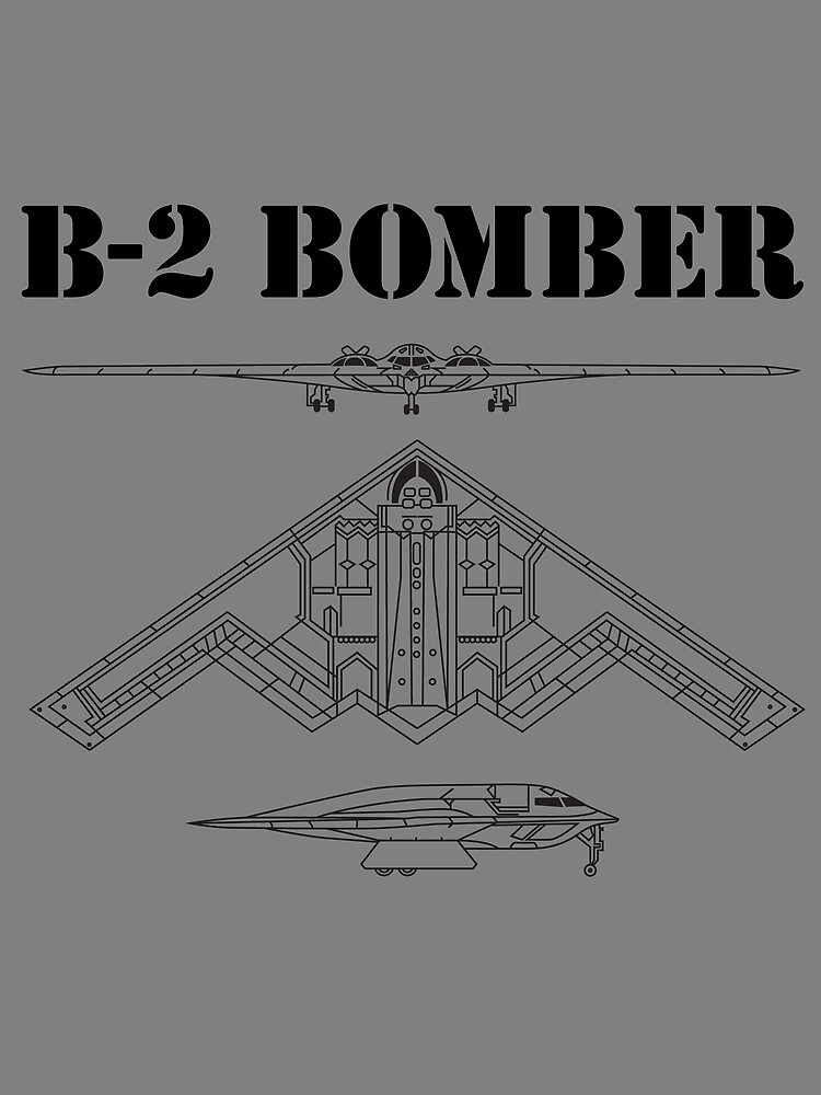 Thumbnail 3 von 3, Tuch, B-2 Bomber Aircraft Schematic Military Stealth Bomber B2 Gear designt und verkauft von DynamicDesign.