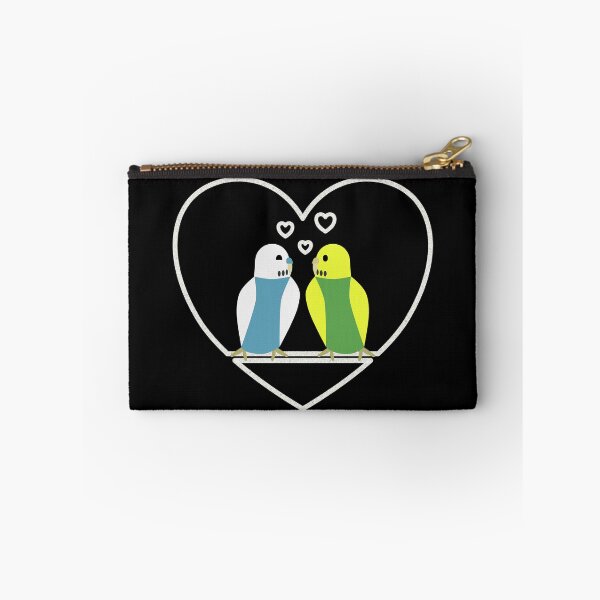 Item preview, Budgies in love, turquoise-green designed and sold by Cevetan.