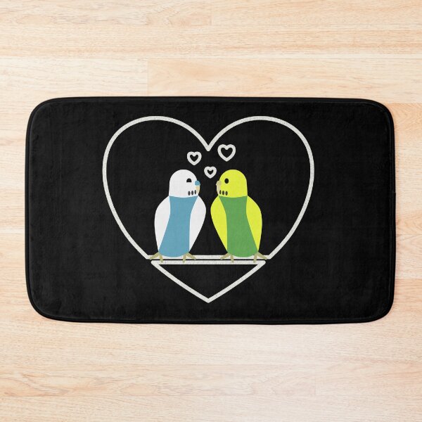 Item preview, Budgies in love, turquoise-green designed and sold by Cevetan.