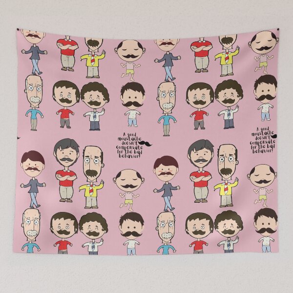 Item preview, A good Mustache does not compensate for the bad behavior! designed and sold by being trendy.