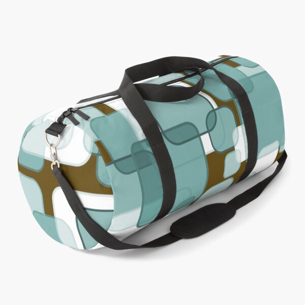 Item preview, Retro Square Bubbles - Teal and Brown designed and sold by Quooki.